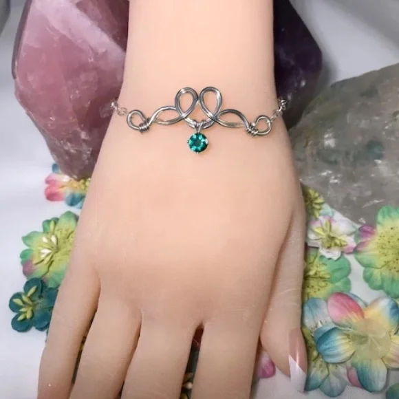 Pixie Dust Green Topaz Sterling Silver Bracelet - Picture 2 of 6